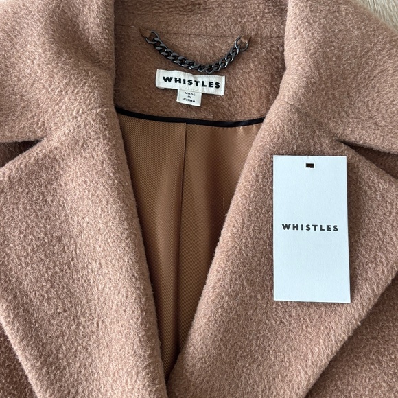 Whistles Mara Drawn Cocoon Coat - Picture 6 of 8